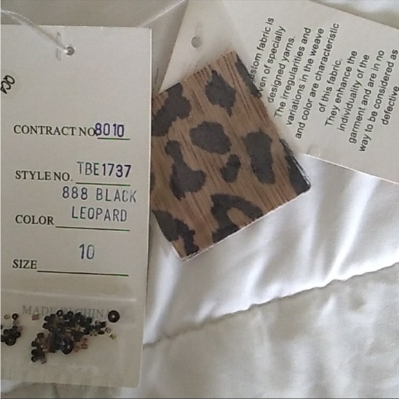 Tony Bowls animal print evening gown sz 10 New - Picture 12 of 12